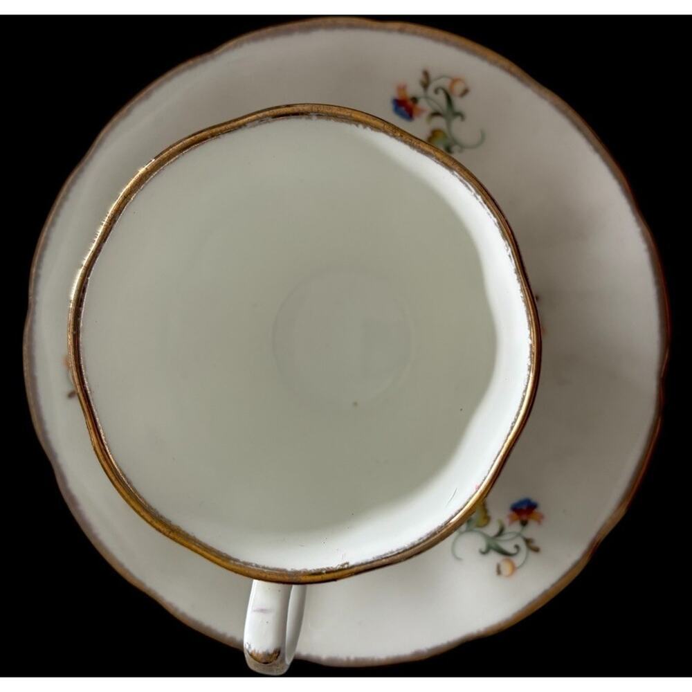 JASON Bone China Teacup and Saucer White Pink Floral English Style 8oz Tea Cup S - Picture 7 of 8